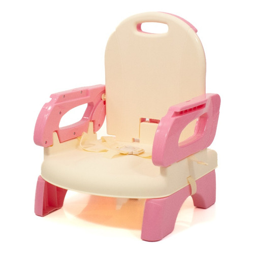 Silla De Comer Booster De Mesa Plegable Rubi Color Rosa Rosa