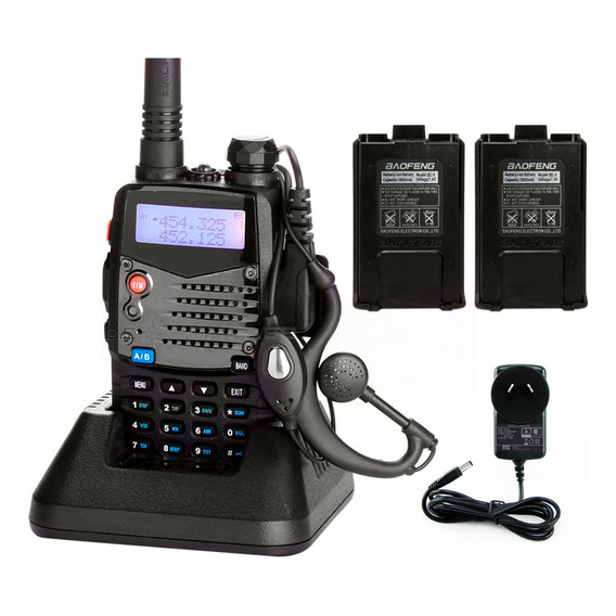 Handy Baofeng Uv5ra Recargable Manos Libres Uhf Vhf Handies Bandas de frecuencia UHF-VHF Color Negro