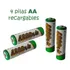 Pilas Recargables Doble Aa X4 Batería De 1.2 V