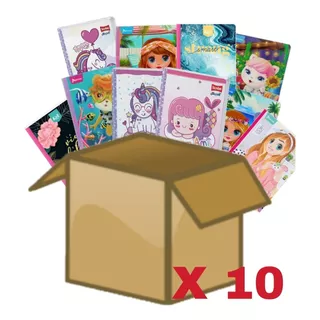 Cuaderno Cosido 100 Hojas X10 U Kiut, Peluches, Bonhequinhas