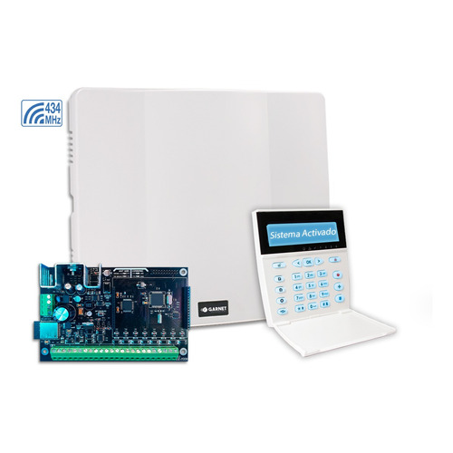 Panel De Alarma Garnet Wifi Integrado Y Teclado Lcdrf