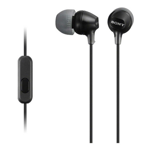 Sony Audífonos Internos Con Micrófono Mdr-ex15ap Color Negro