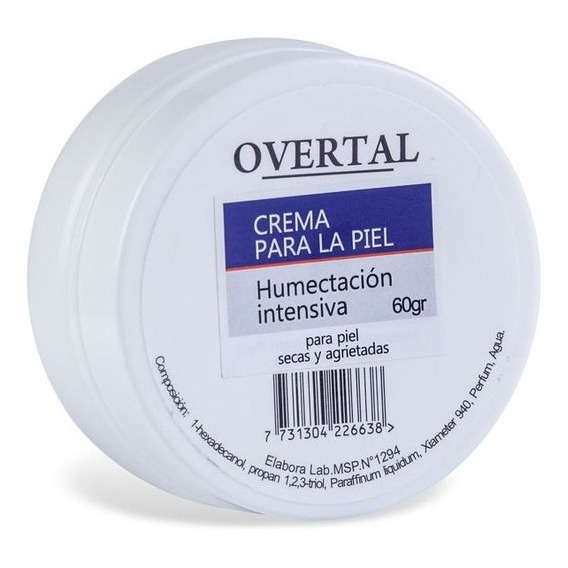 Crema Facial Y Corporal Overtal 60gr