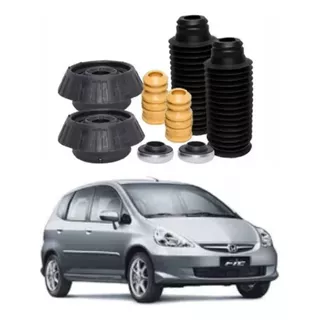 Kit Batente Coxim Amortecedor Dianteiro Honda Fit 2005 Par