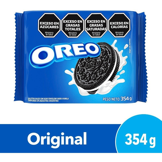 Galletitas Oreo veggie relleno sabor vainilla 354g