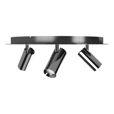 Plafon 6 Luces Led Nacho+eye Cromo Base Redonda 20375 Rd
