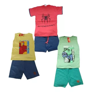 Kit 3 Conjuntos De Roupas Infantis Garoto Sortidos