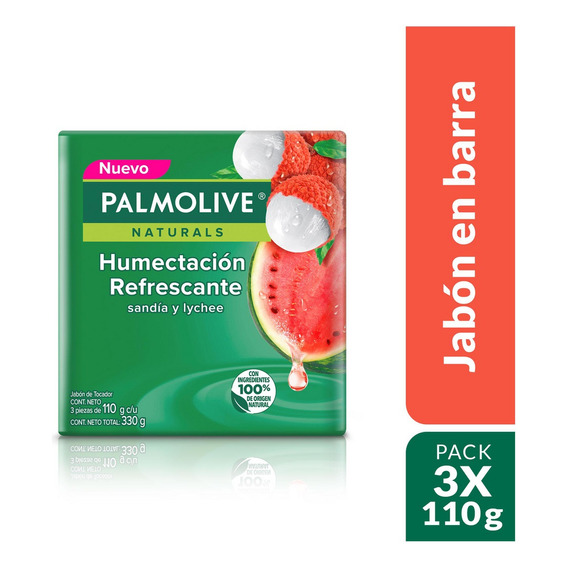 Jabon Palmolive Humectante Refrescante X 110g X 3und