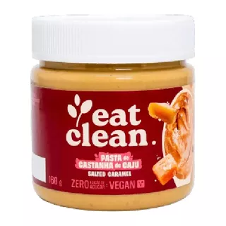 Kit 4 X Pasta Castanha Caju Salted Caramel Eat Clean 160 G