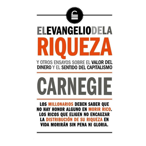 Libro Evangelio De La Riqueza, De Carnegie, Andrew. Editorial Biblok, Tapa Blanda En Español, 2022