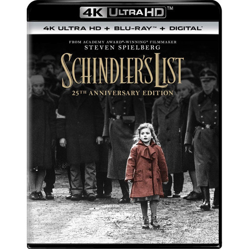 La Lista De Schindler Steven Spielberg Pelicula Blu-ray 4k