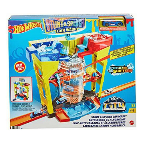 Autolavado De Acrobacias Hot Wheels City Color Shifters Color Multicolor