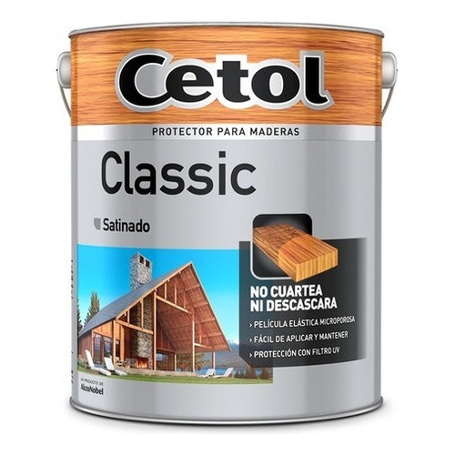 Cetol Satinado Classic 4l Protector Exterior Madera Pintumm Color Caoba