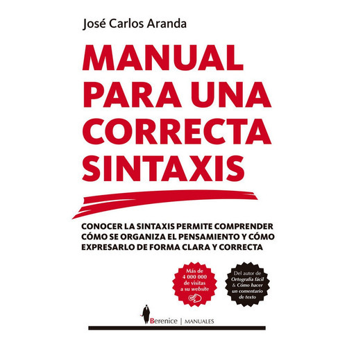 Manual Para Una Correcta Sintaxis - Aranda,jose Carlos