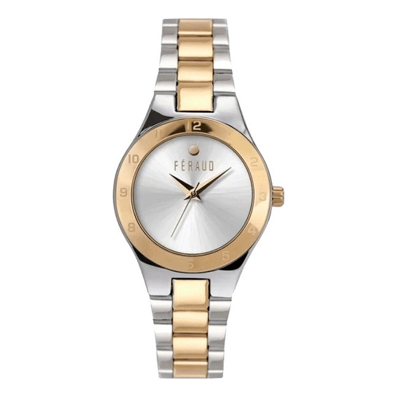 Reloj Feraud Mujer Acero Combinado Dorado Clasico F5530 Lgd