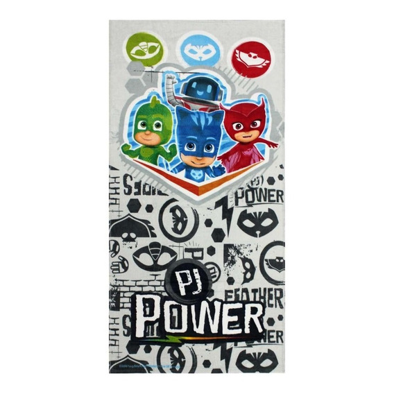 Toalla Infantil Pj Mask Calidad Premium, 100% Algodón