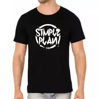 Camiseta Simple Plan - Camisa Banda De Rock 100% Algodão
