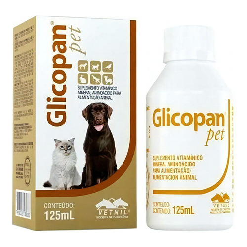 Glicopan Pet Suplemento Perros Y Gatos 125ml Gotas