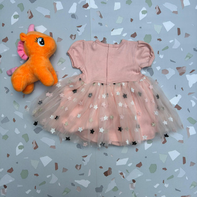 Vestido Infantil Baby Fashion Estrelado