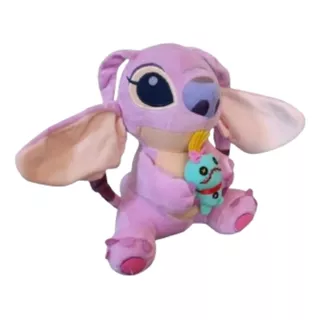 Pelúcia Stitch Com Boneca Xepa Scrump 25 Cm Antialérgicos