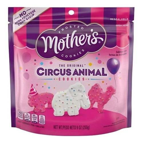 Mothers Galletas De Animalitos Circus 255 Gr