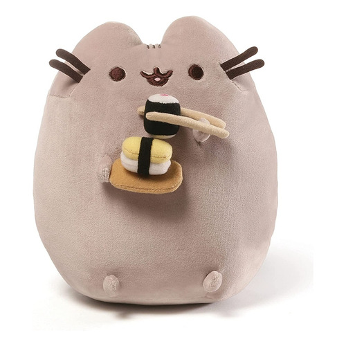 Peluche Gato Pusheen De Felpa Con Sushi Snack 25cm Gris Gund