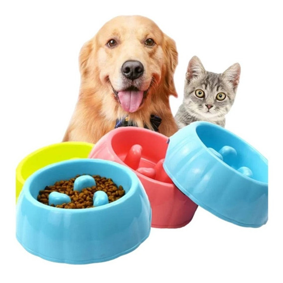 Plato Anti-ansiedad Antiahogo Perros Gatos Mascotas 15 Cm