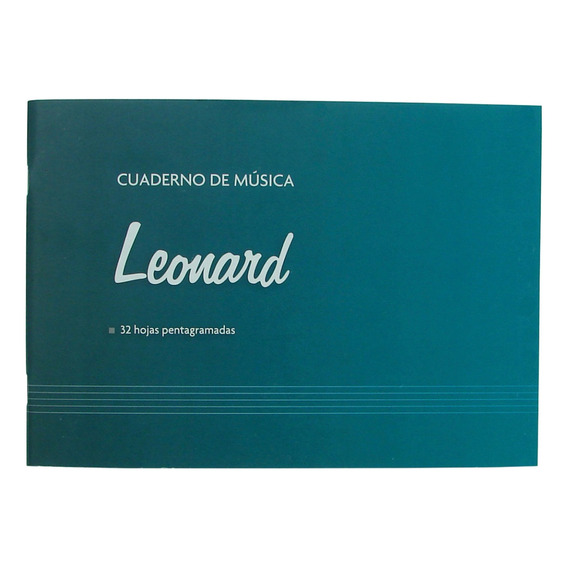 Cuaderno Pentagramado Chico 32 Hojas 6 Sist Leonard Lnd32