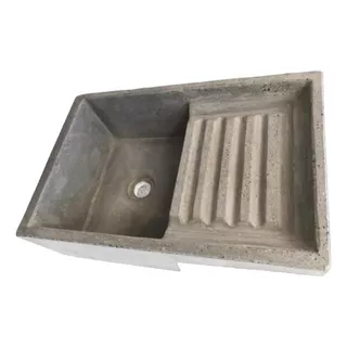 Batea De Concreto Natural Gris 60x40x16cm