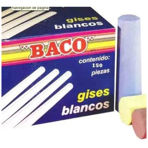 C/150 Pzs Gis Blanco - Baco Gs004 /v