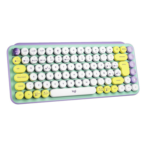 Teclado bluetooth Logitech Pop Keys QWERTY Logitech Brown color daydream