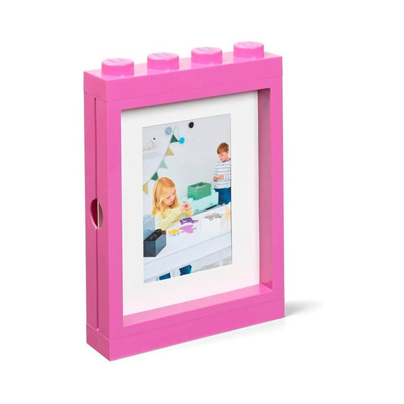 Porta Retrato Lego Picture Frame Para Pared Color Rosa