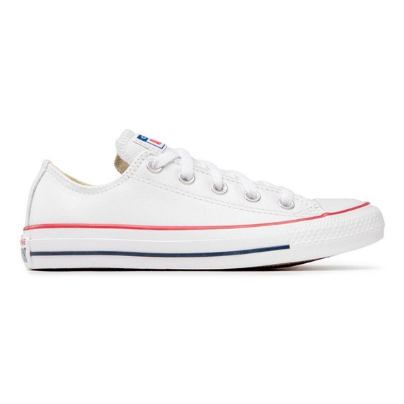 Tenis Converse Chuck Taylor All Star Cuero Unisex-blanco