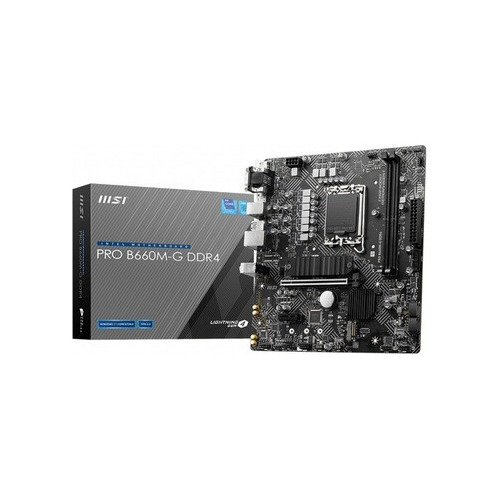 Tarjeta Madre Msi Pro B660m-g Ddr4 Lga1700 Matx 12th Intel