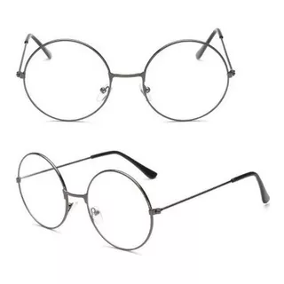 Armação Óculos - Lente Sem Grau - Redondo - Unisex