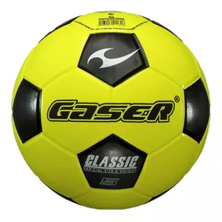 Balón Futbol Classic Fosforescente No.3, 4, 5 Gaser Color Amarillo