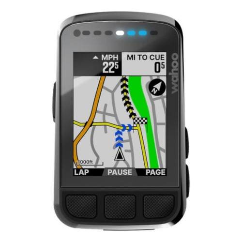 Ordenador para bicicleta con GPS Wahoo Element Bolt V2, pantalla a color negro