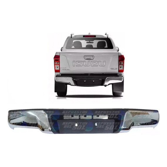 Parachoque Trasero Cromado Chevrolet Dmax 2015 En Adelante