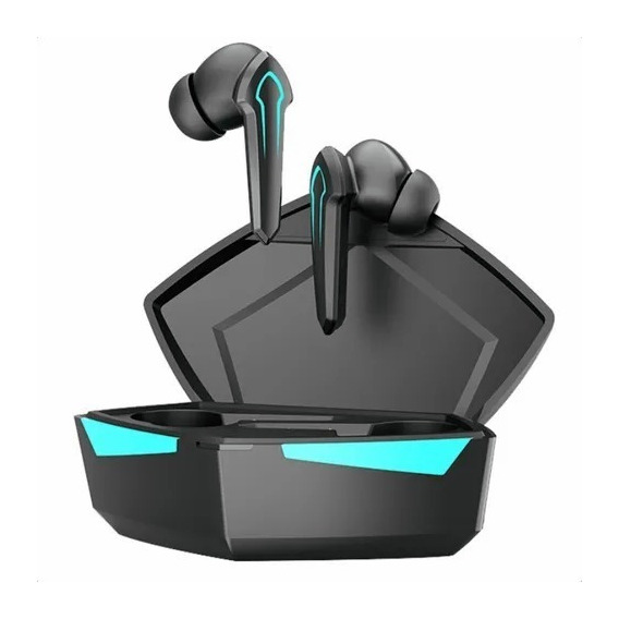 Audífonos in-ear gamer inalámbricos P30 negro con luz LED