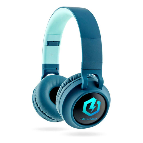 Auriculares Bluetooth Powerlocus Para Niños, Auriculares La Color Azul sin orejas