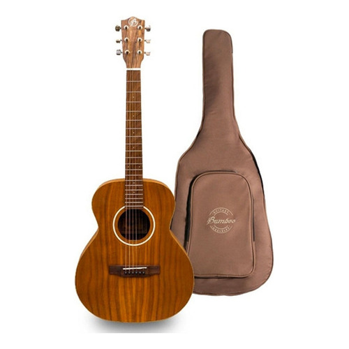 Bamboo Ga-38-koa Guitarra Acústica Cuerpo De Koa Con Funda Color Marrón Orientación de la mano Diestro