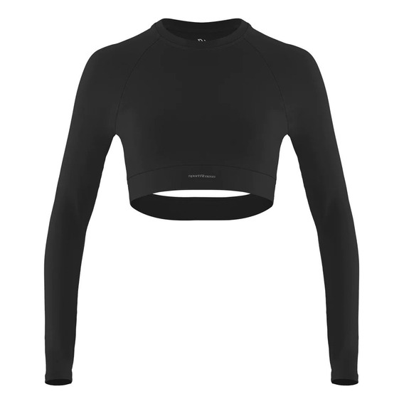 Top Manga Larga Mujer Snoop Sportfitness Negro