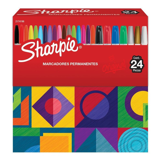 Marcadores Sharpie Puntas Surtidas Set 24 Colores