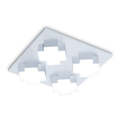 Plafon Moscú Led 4 Luces Moderno Calidad Excelente Blanco