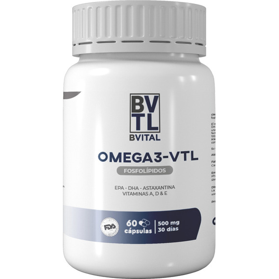 Omega3-vtl - 100% Krill - 60 Caps. 500mg