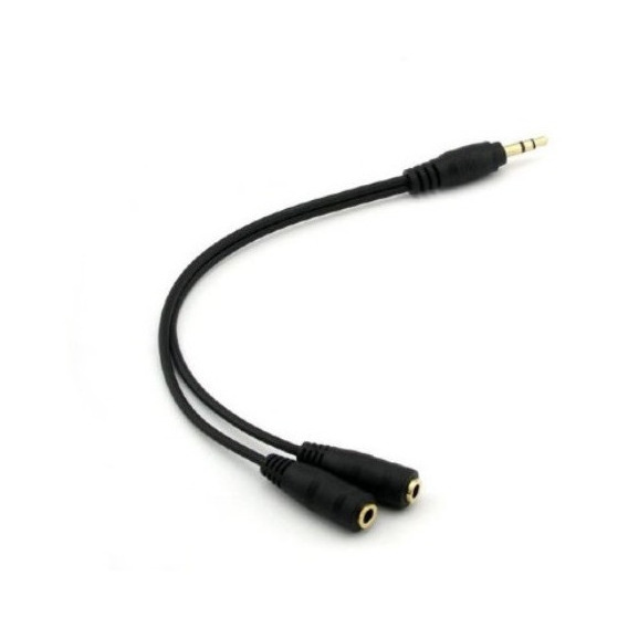 Cable Divisor De Auriculares Estéreo De Audio De 3,5mm 1m-2h