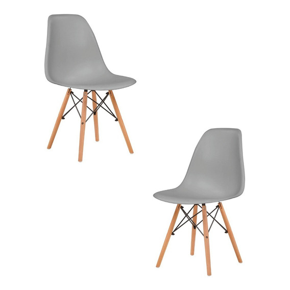 Set De 2 Sillas Modernas Para Comedor Eames Bárbara Home