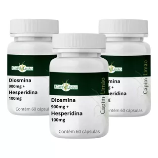 Diosmina 900mg + Hesperidina 100mg 180 Cápsulas