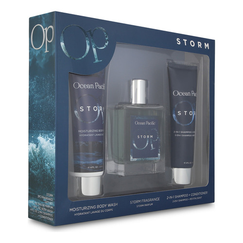 Set Ocean Pacific Storm 3pz 100ml Edp Spray - Hombre