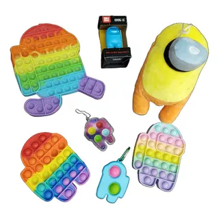 Caja Among Us Sensorial Antiestrés Fidget Combo Toy Box X7